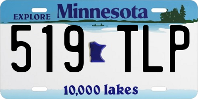 MN license plate 519TLP