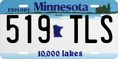 MN license plate 519TLS