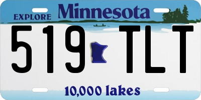 MN license plate 519TLT