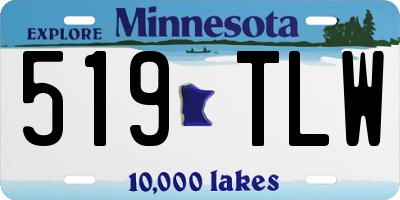 MN license plate 519TLW