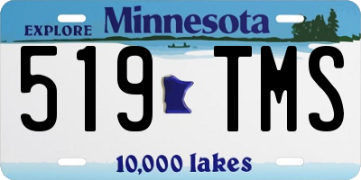 MN license plate 519TMS