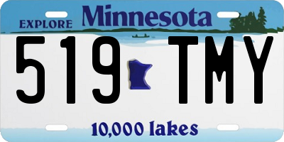 MN license plate 519TMY