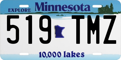 MN license plate 519TMZ