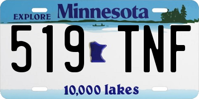 MN license plate 519TNF