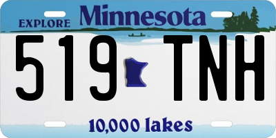 MN license plate 519TNH