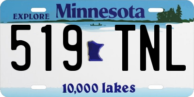 MN license plate 519TNL