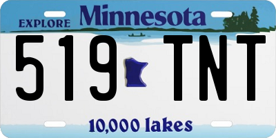 MN license plate 519TNT