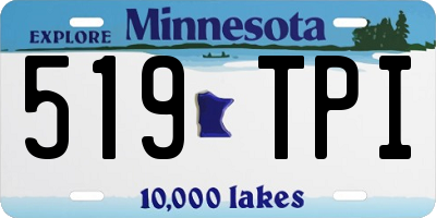 MN license plate 519TPI