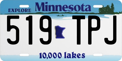 MN license plate 519TPJ