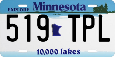 MN license plate 519TPL