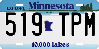 MN license plate 519TPM