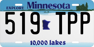 MN license plate 519TPP