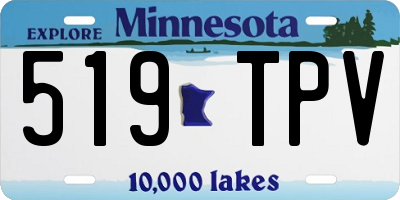 MN license plate 519TPV
