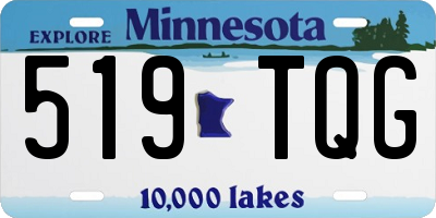 MN license plate 519TQG