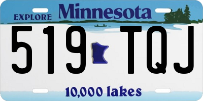 MN license plate 519TQJ