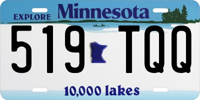 MN license plate 519TQQ