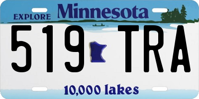 MN license plate 519TRA