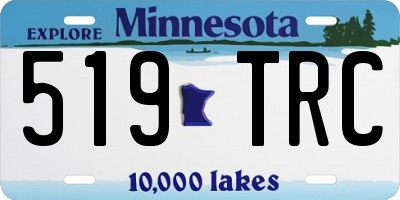 MN license plate 519TRC