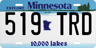 MN license plate 519TRD