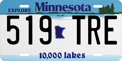 MN license plate 519TRE