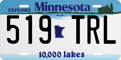 MN license plate 519TRL