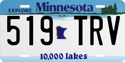 MN license plate 519TRV