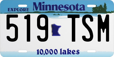 MN license plate 519TSM