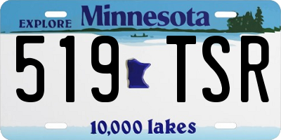 MN license plate 519TSR