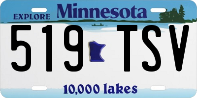 MN license plate 519TSV