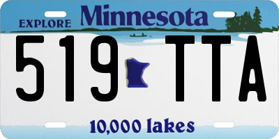MN license plate 519TTA