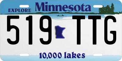 MN license plate 519TTG