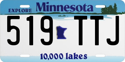 MN license plate 519TTJ