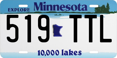 MN license plate 519TTL