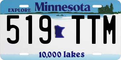 MN license plate 519TTM