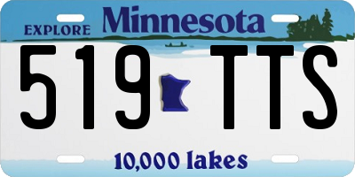 MN license plate 519TTS