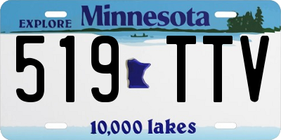 MN license plate 519TTV