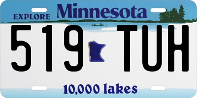 MN license plate 519TUH