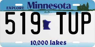 MN license plate 519TUP