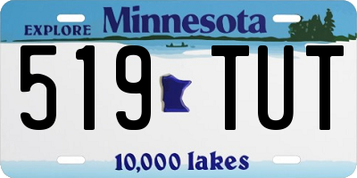 MN license plate 519TUT