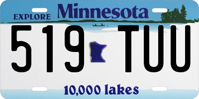 MN license plate 519TUU