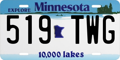 MN license plate 519TWG