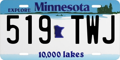 MN license plate 519TWJ