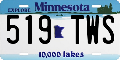 MN license plate 519TWS