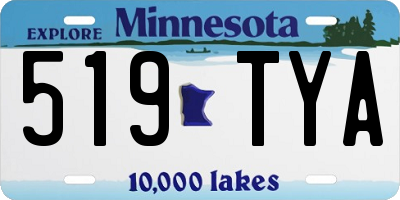 MN license plate 519TYA