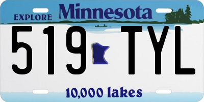 MN license plate 519TYL