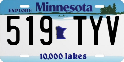 MN license plate 519TYV