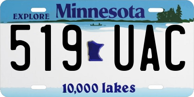 MN license plate 519UAC