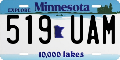 MN license plate 519UAM