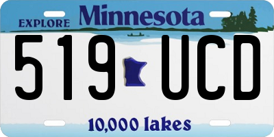 MN license plate 519UCD