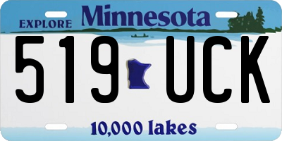 MN license plate 519UCK